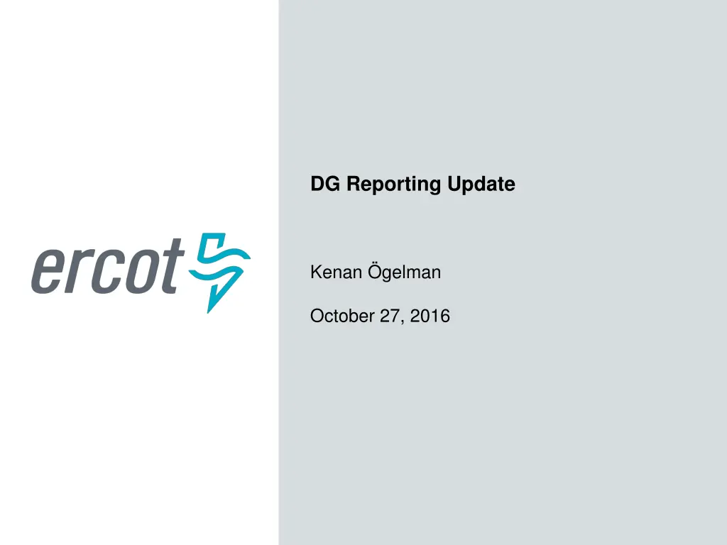 dg reporting update n.w