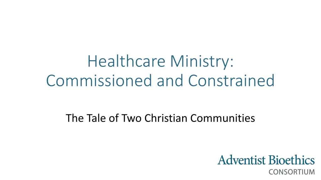 healthcare ministry commissioned and constrained n.w