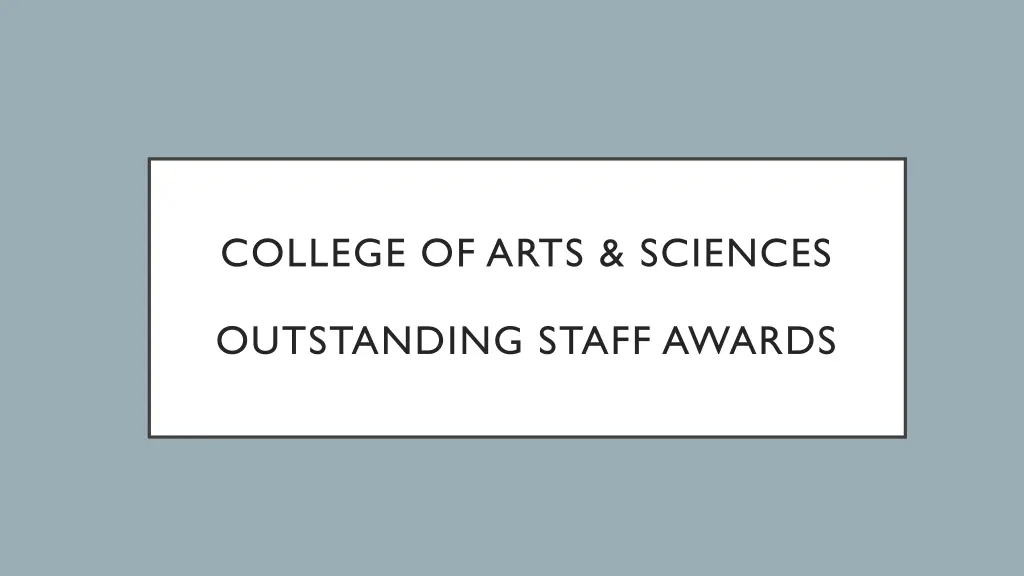 college of arts sciences n.w
