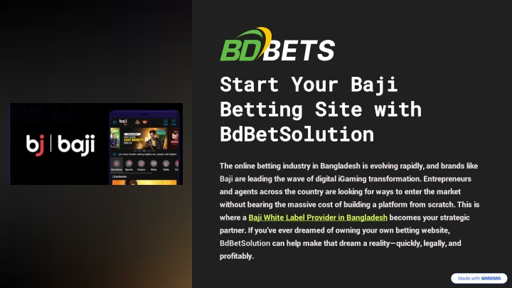 Baji Betting Website Provider in Bangladesh