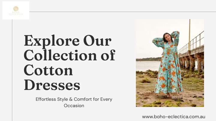 Explore Timeless Elegance with Our Cotton Dresses Collection