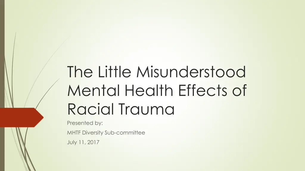 the little misunderstood mental health effects n.w
