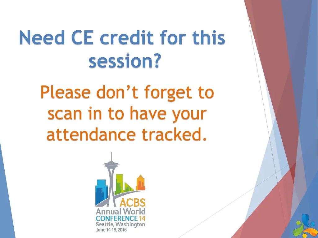 need ce credit for this session n.w