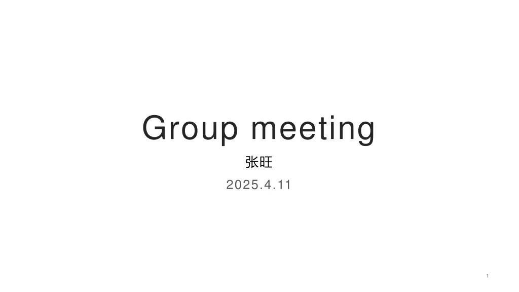 group meeting n.w