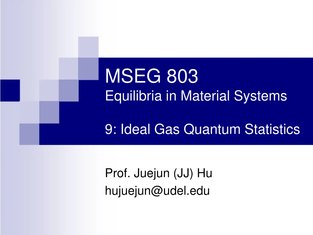 mseg 803 equilibria in material systems n.w
