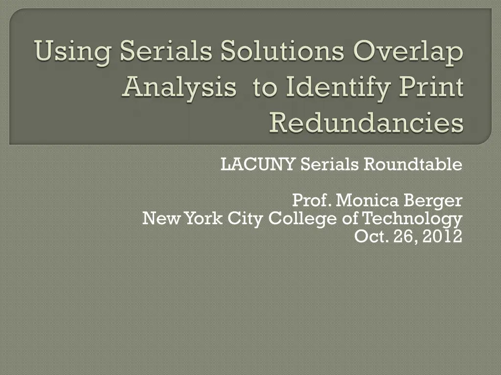 lacuny serials roundtable n.w