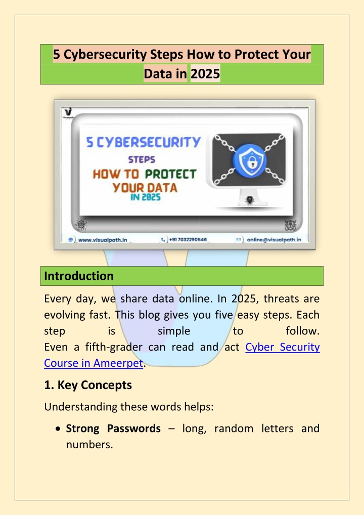 5 cybersecurity steps how to protect your data n.w