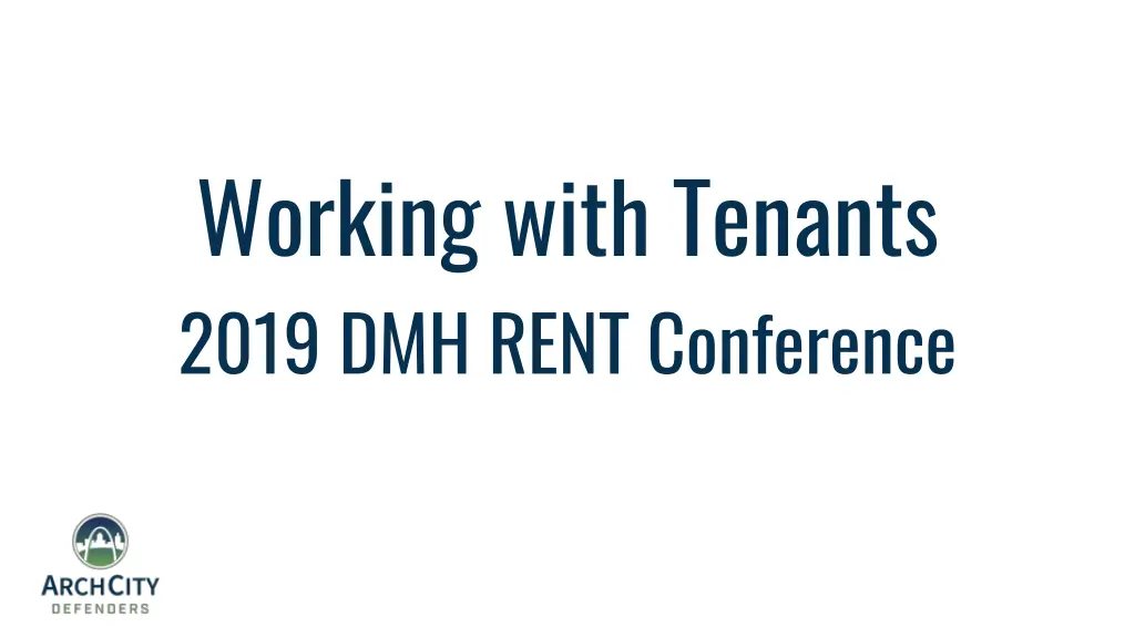working with tenants 2019 dmh rent conference n.w