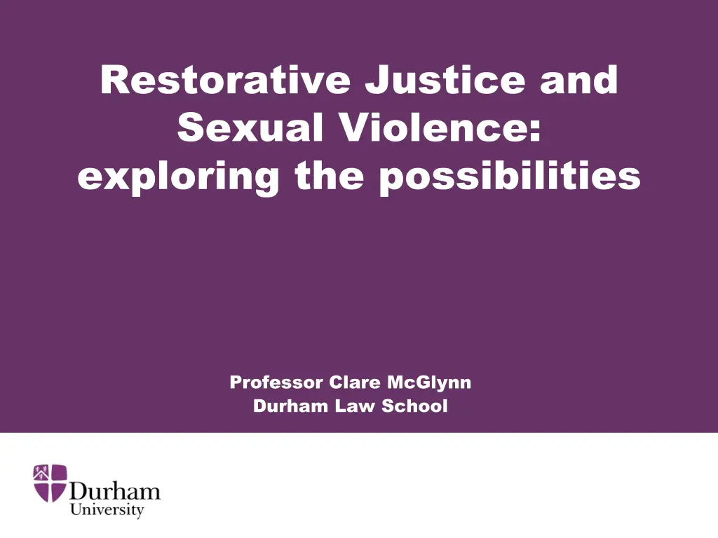 restorative justice and sexual violence exploring n.w