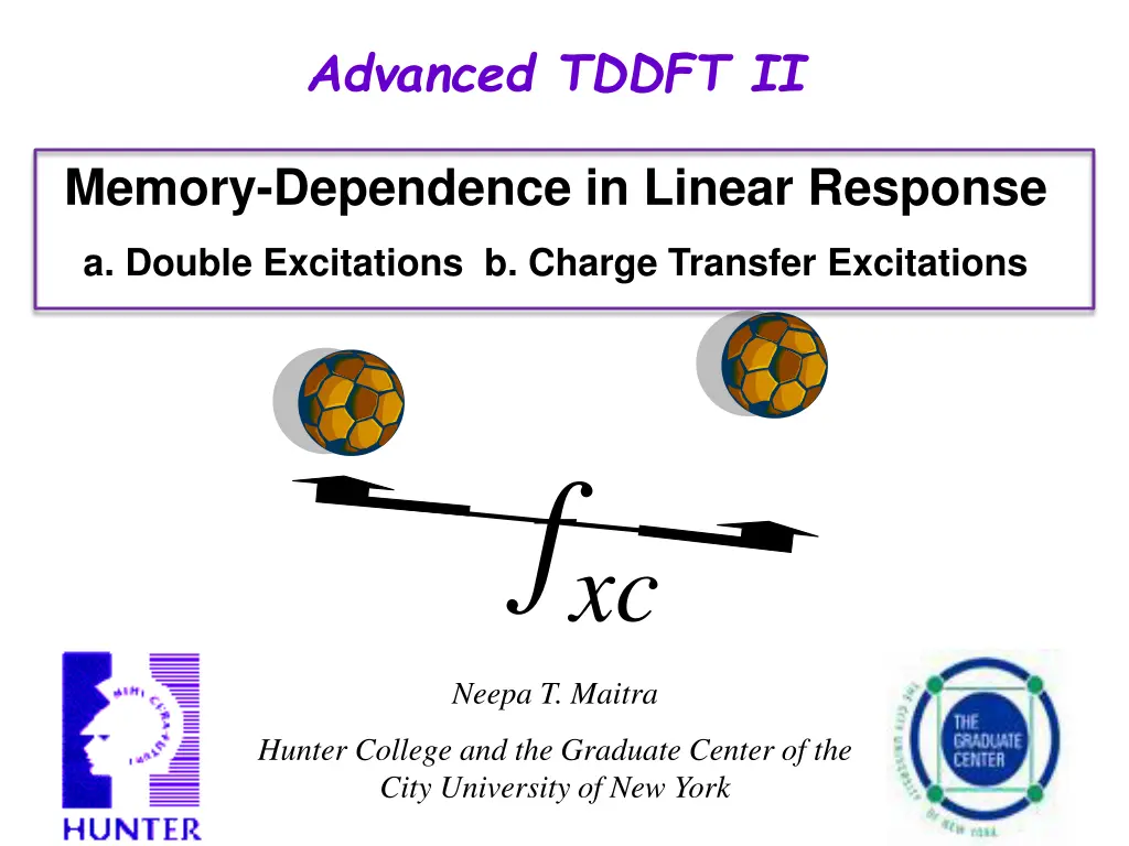 advanced tddft ii n.w