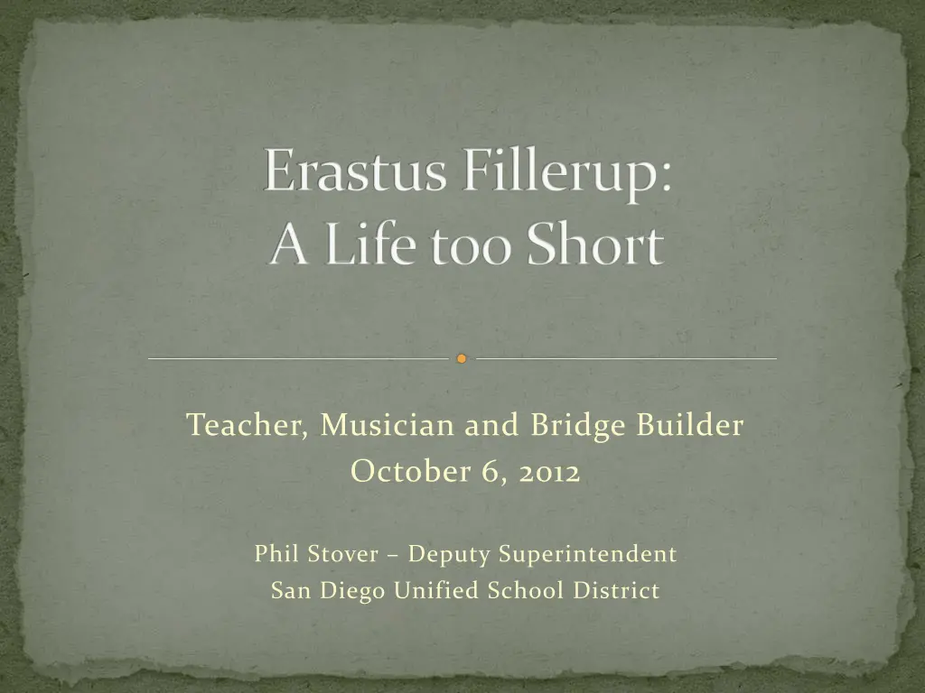 erastus fillerup a life too short n.w