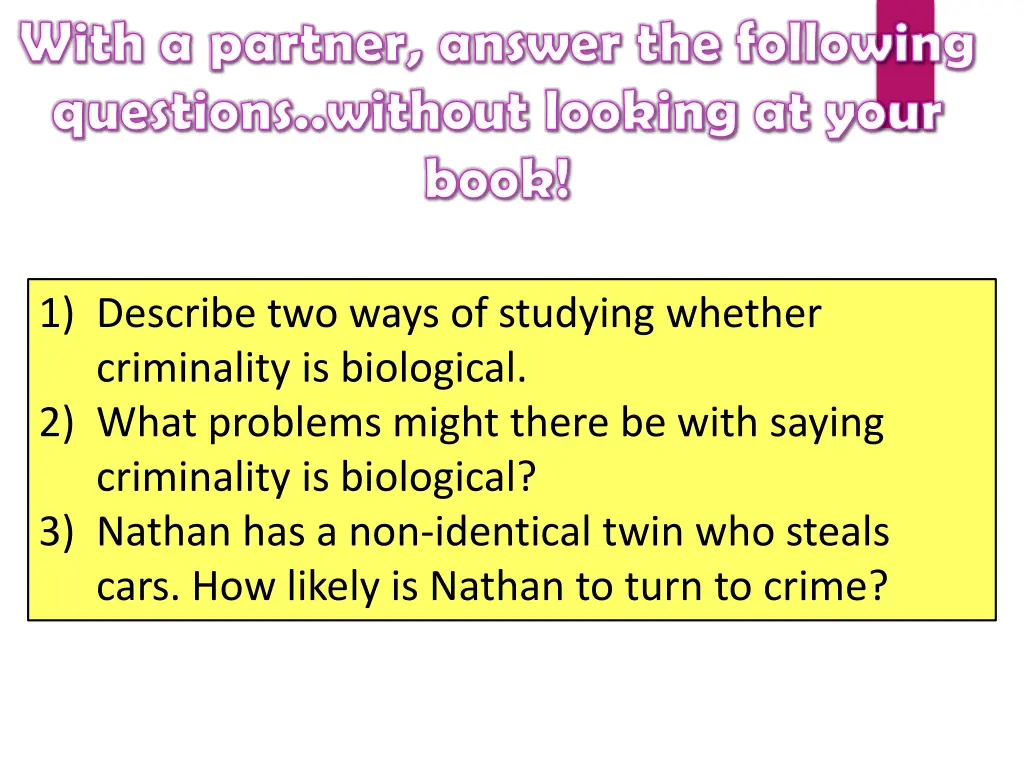 with a partner answer the following questions n.w