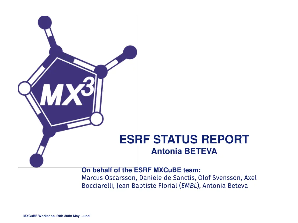 esrf status report antonia beteva n.w