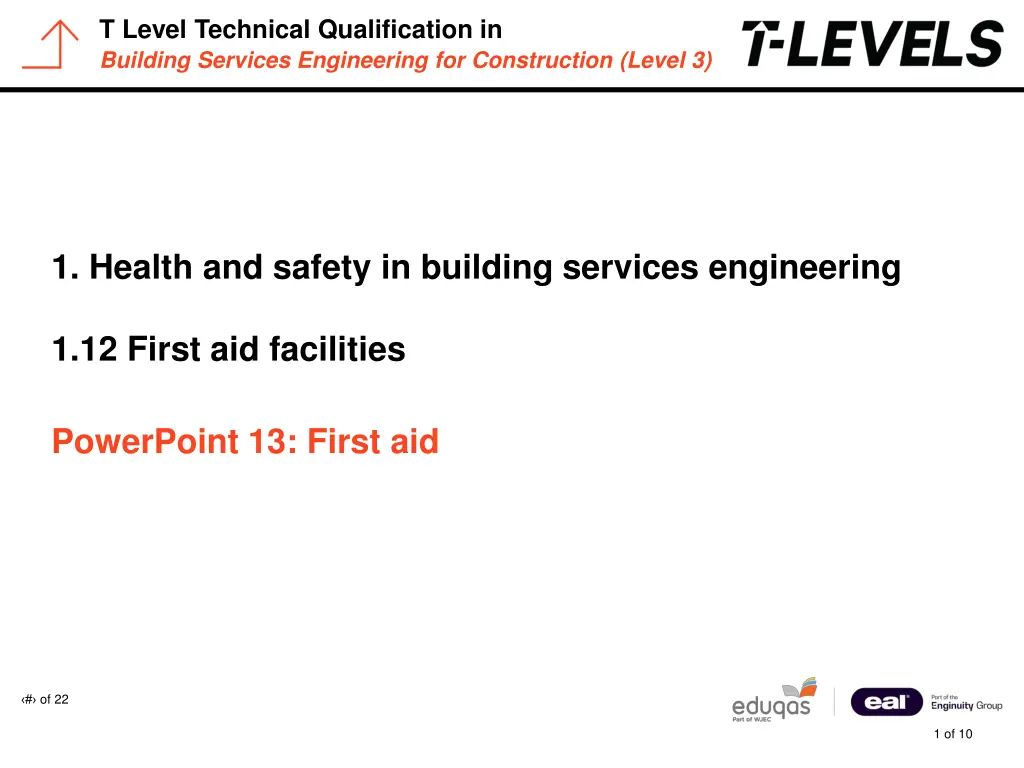 t level technical qualification in building n.w