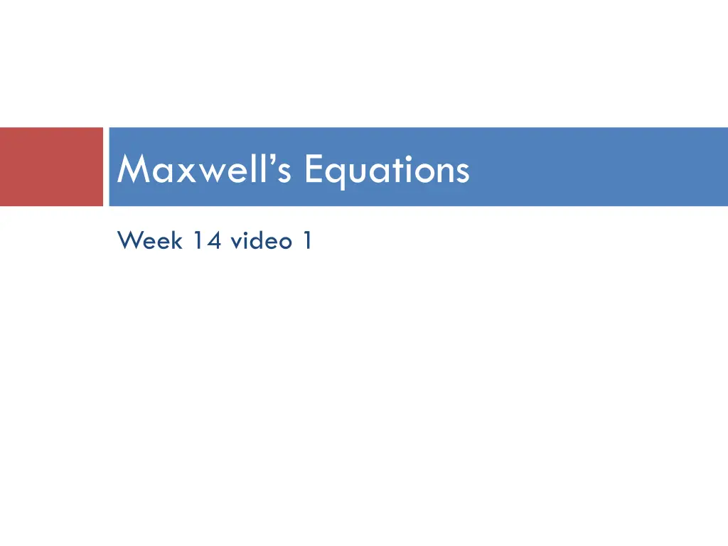 maxwell s equations n.w