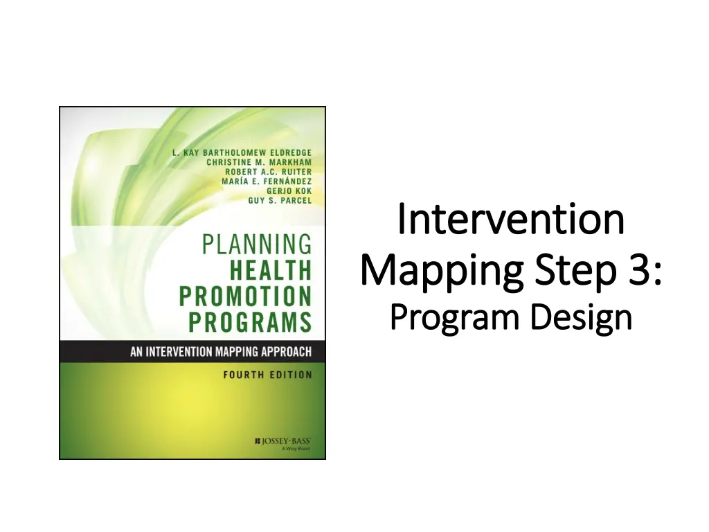 intervention intervention mapping step 3 mapping n.w