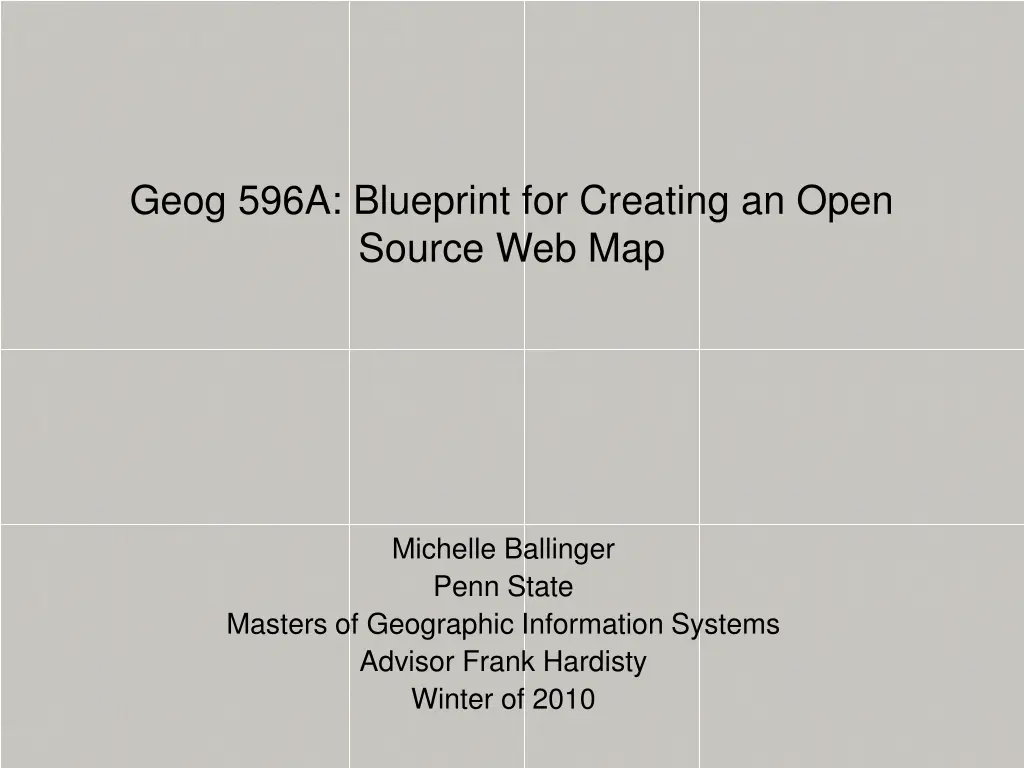 geog 596a blueprint for creating an open source n.w