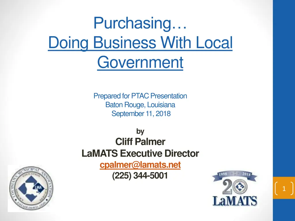 purchasing doing business with local government n.w