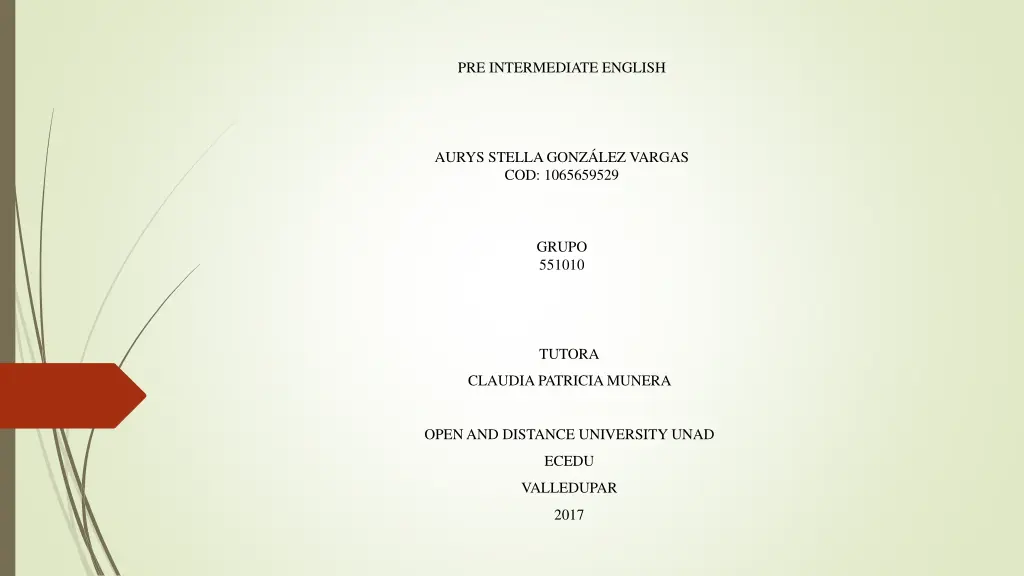 pre intermediate english n.w