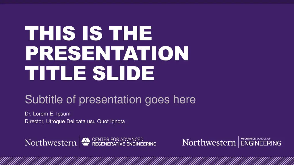 this is the presentation title slide n.w