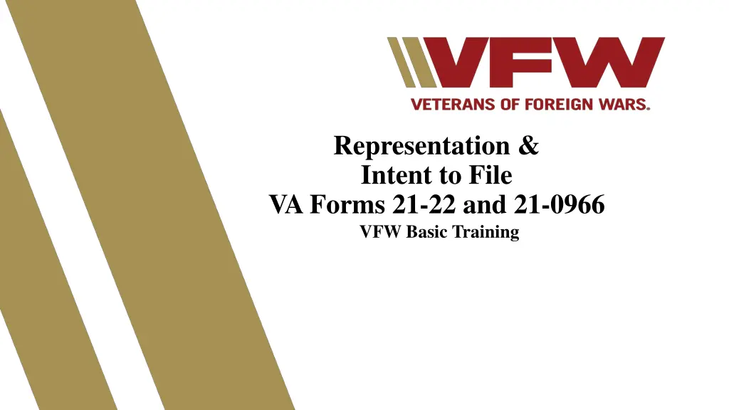 representation intent to file va forms n.w