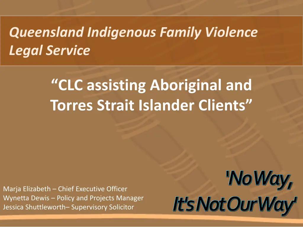 queensland indigenous family violence legal n.w