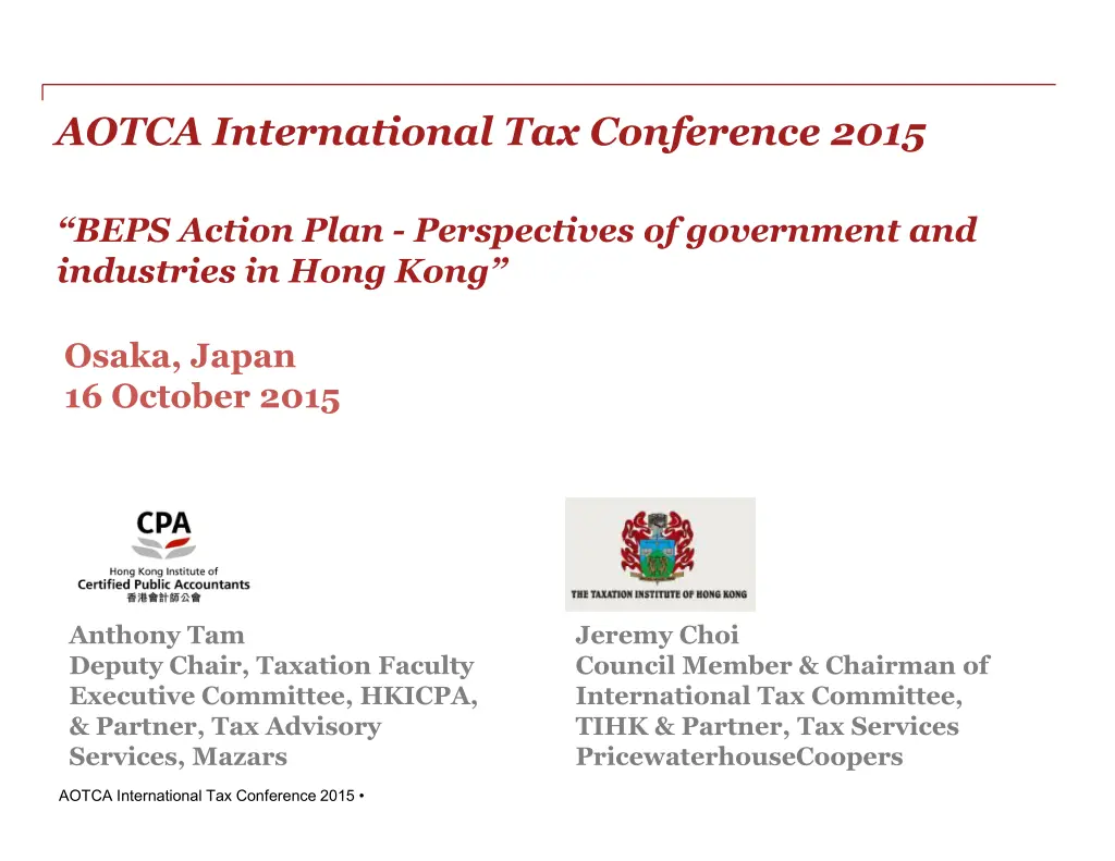 aotca international tax conference 2015 n.w
