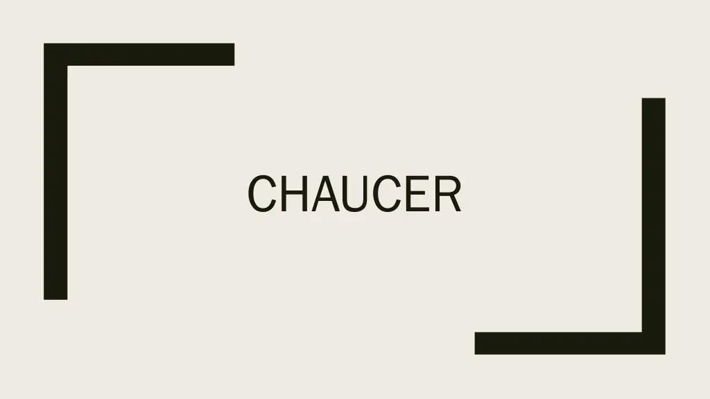 chaucer n.w