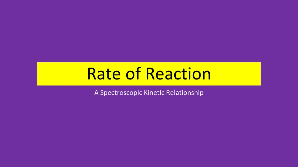 rate of reaction n.w