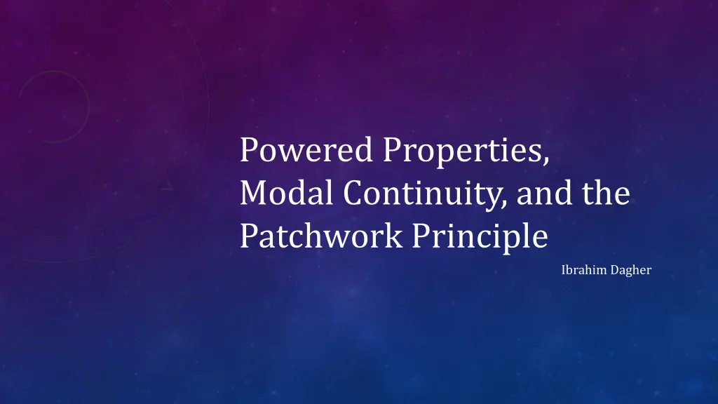 powered properties modal continuity n.w
