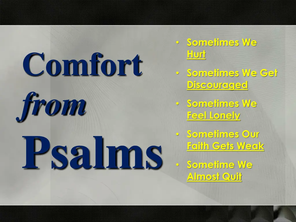 sometimes we hurt n.w