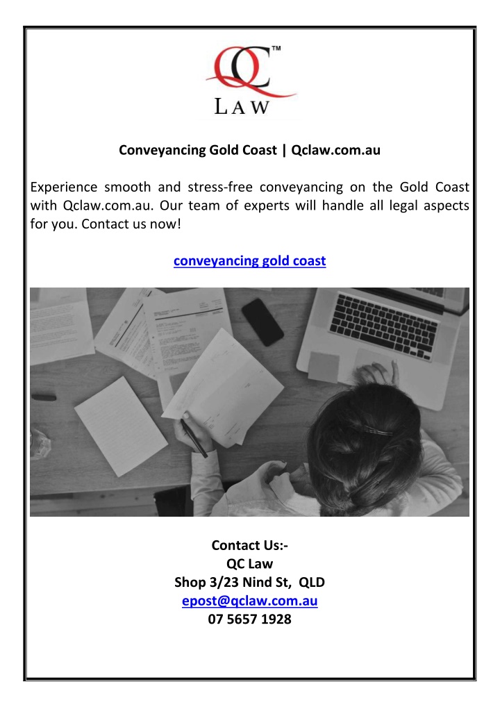 conveyancing gold coast qclaw com au n.w