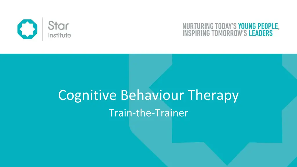 cognitive behaviour therapy train the trainer n.w