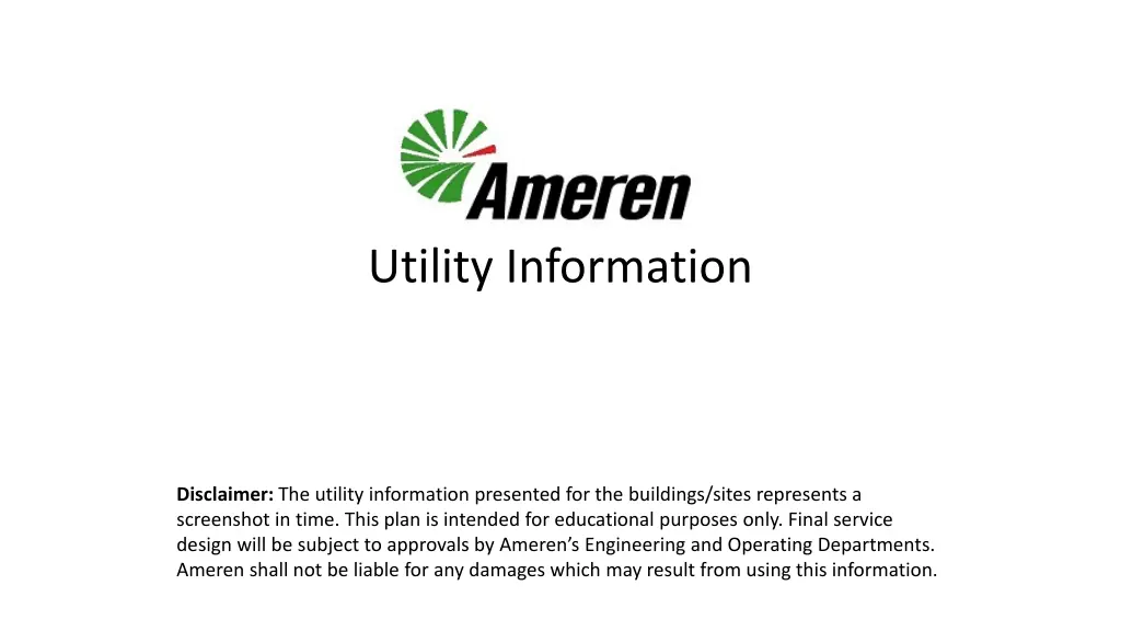 utility information n.w