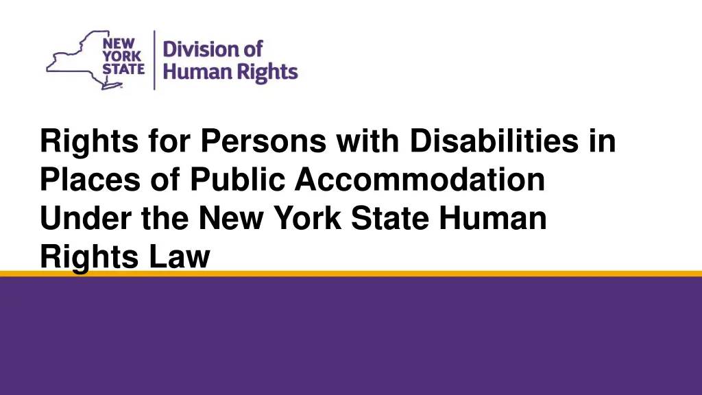 rights for persons with disabilities in places n.w