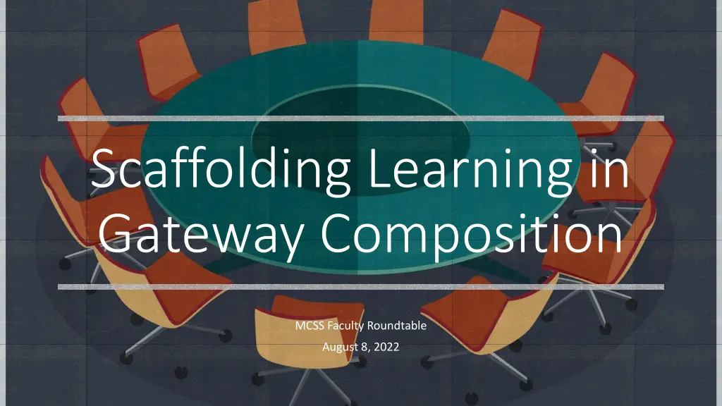 scaffolding learning in gateway composition n.w