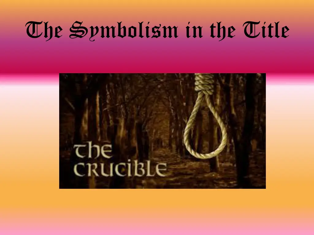 the symbolism in the title n.w