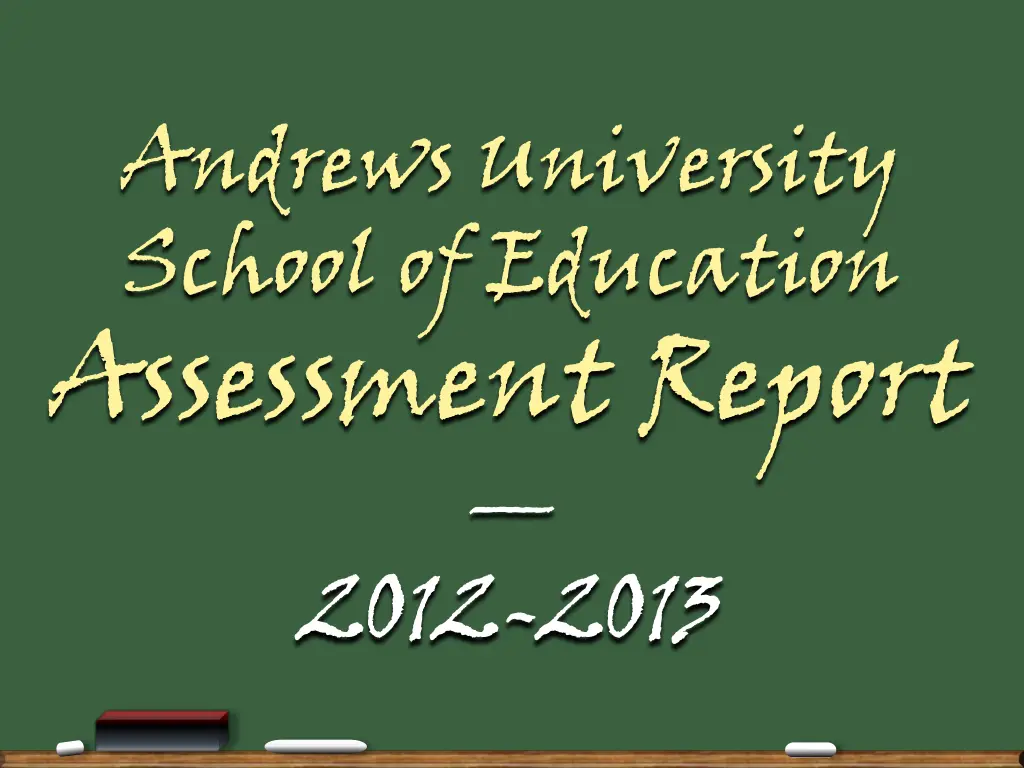 andrews university school of education assessment n.w
