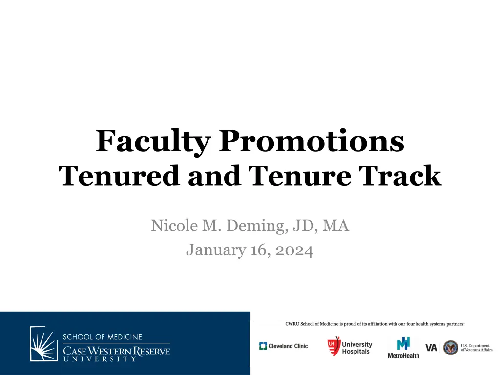 faculty promotions tenured and tenure track n.w