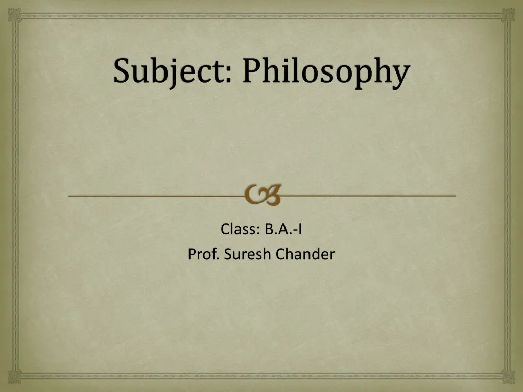 subject philosophy n.w