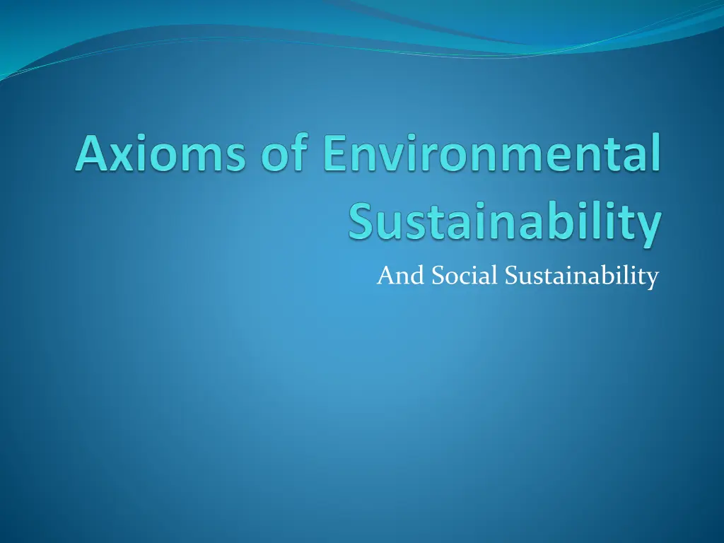 and social sustainability n.w
