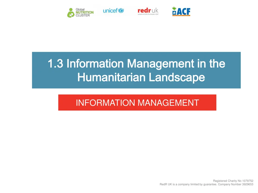 1 3 information management in the 1 3 information n.w