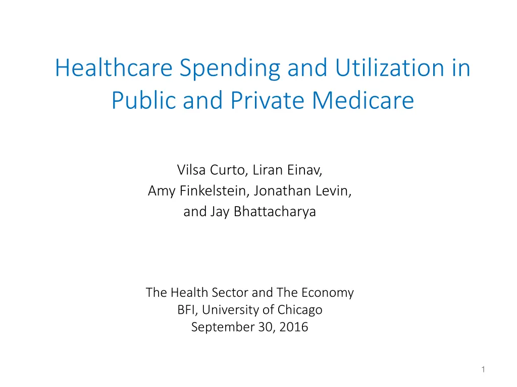 healthcare spending and utilization in public n.w