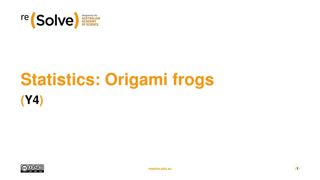 statistics origami frogs y4 n.w