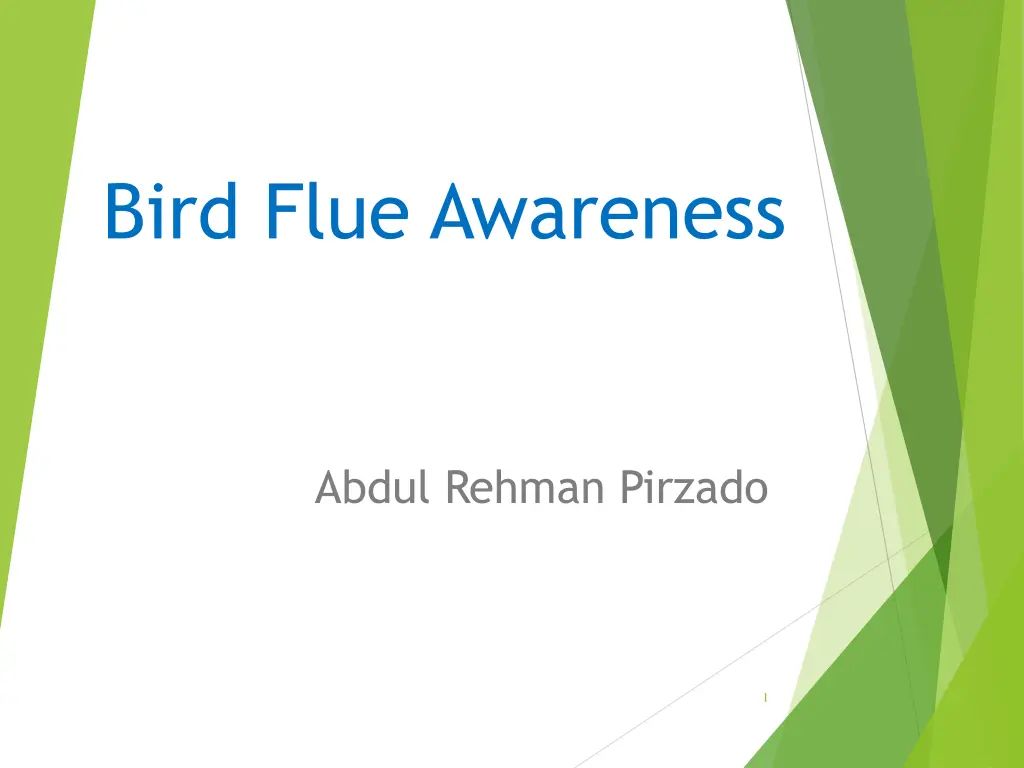 bird flue awareness n.w