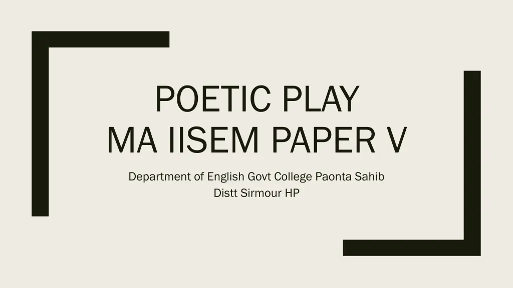 poetic play ma iisem paper v n.w