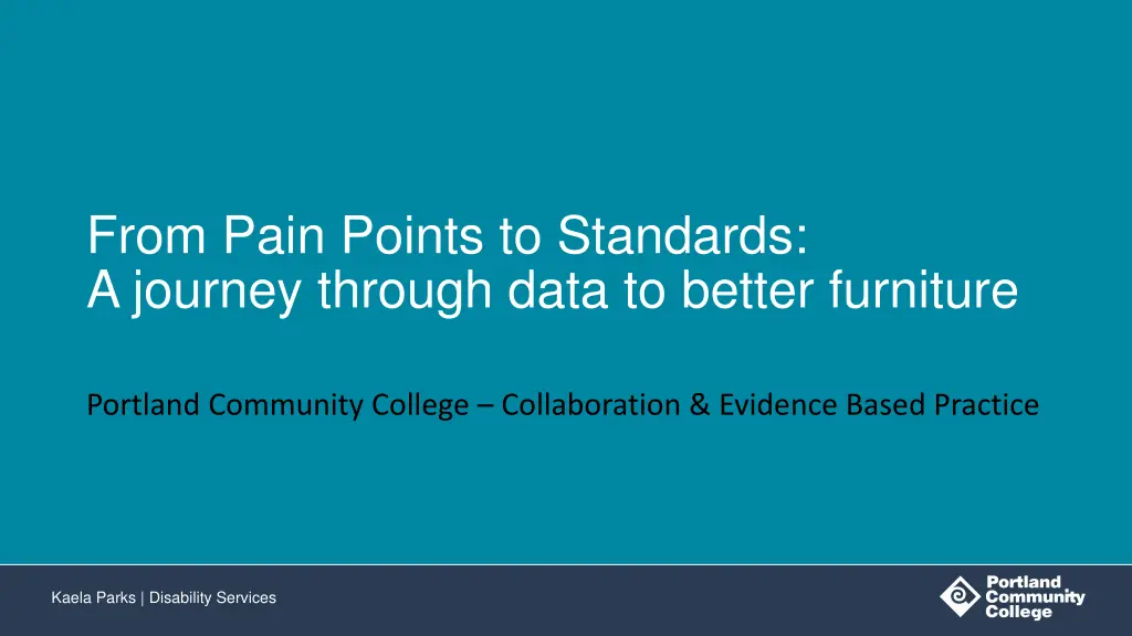 from pain points to standards a journey through n.w