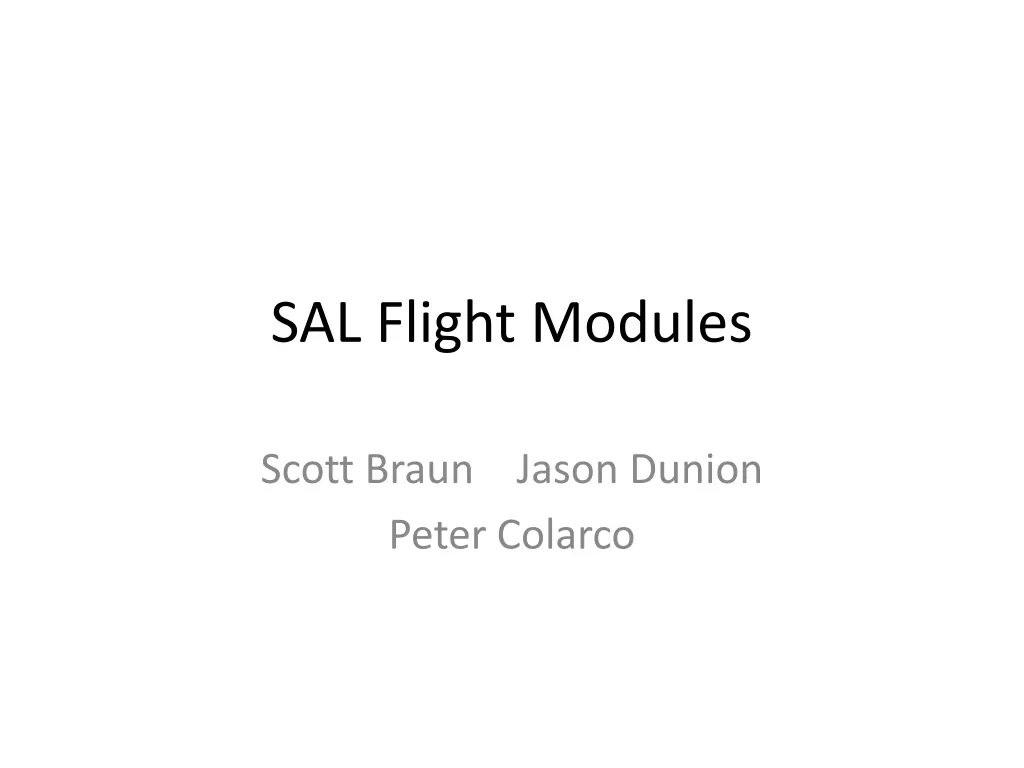 sal flight modules n.w