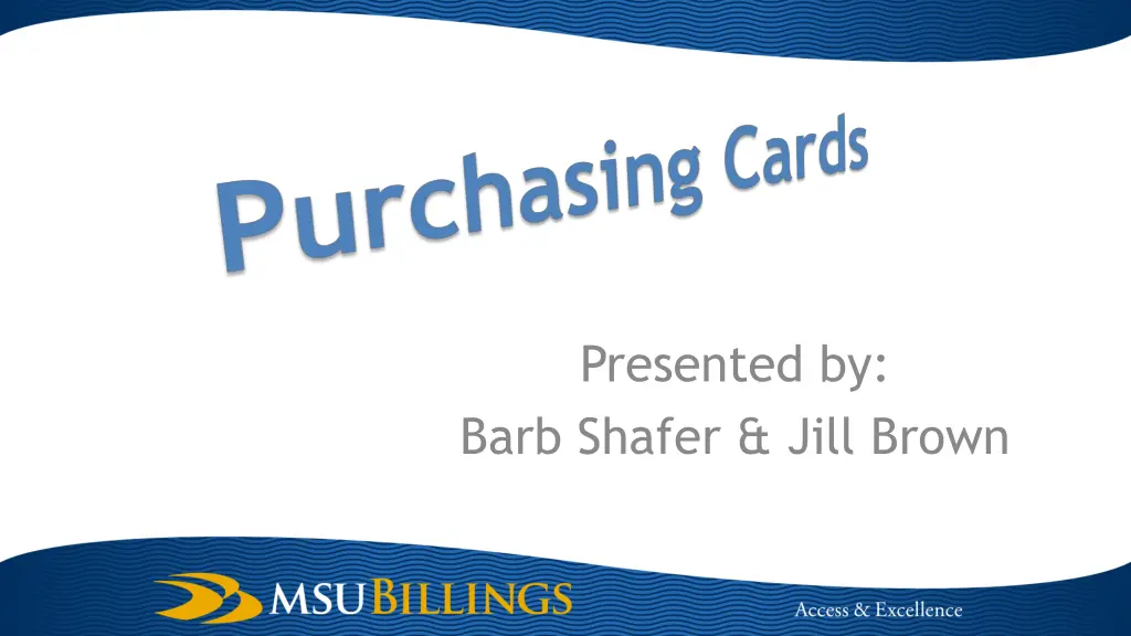 presented by barb shafer jill brown n.w