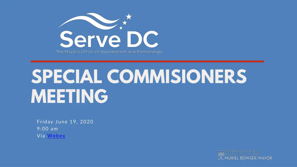special commisioners meeting n.w